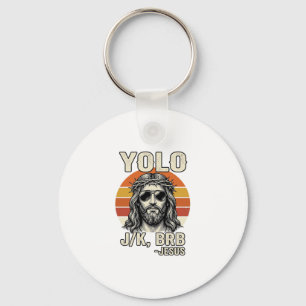 Llavero Diseño de cita de grabado vintage divertido Jesús 