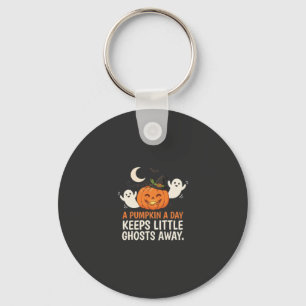 Llavero Diseño de cita de Halloween de fantasma de calabaz