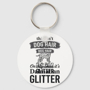 Llavero Diseño de cita de pelo de perro divertido con bril