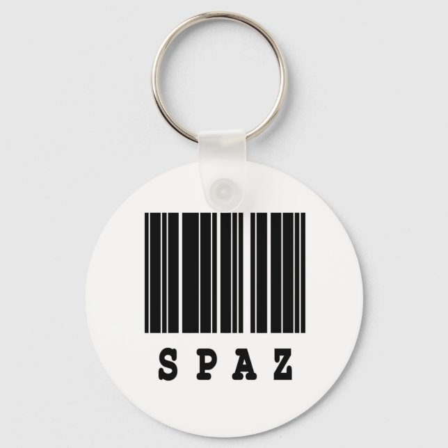 Llavero diseño de código de barras de spaz (Anverso)