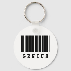 Llavero diseño de código de barras geniales