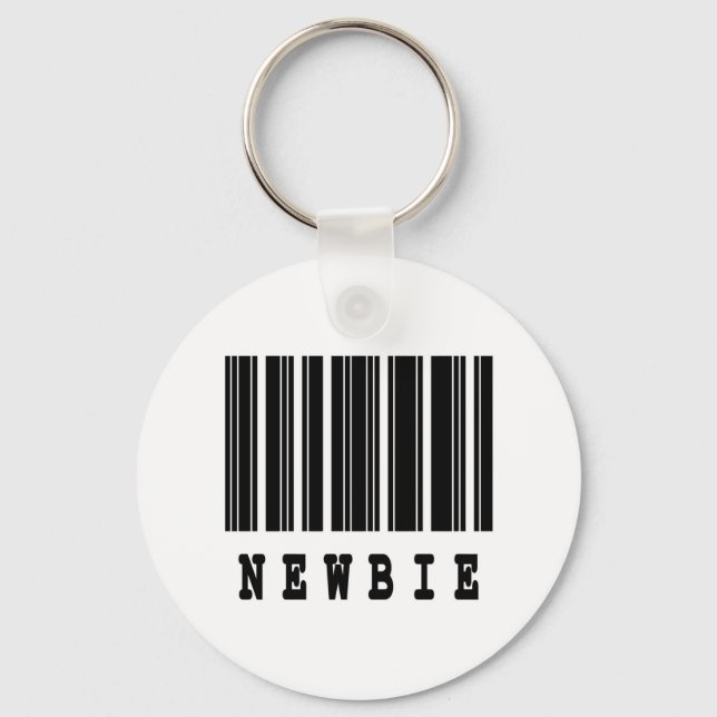 Llavero diseño de código de barras novato (Anverso)