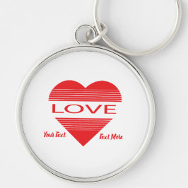Llavero Diseño de concepto de amor y romance con elementos