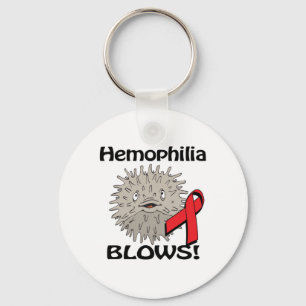 Llavero Diseño de Concientización sobre Hemofilia
