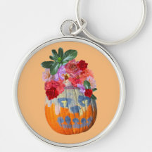 Diseño de corte de calabaza floral