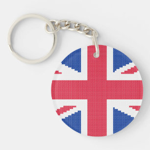 Llavero Diseño de cosido cruzado original Jack Union