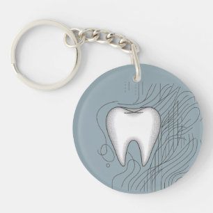 Llavero Diseño de cuidado dental Molar moderno