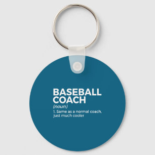 Llavero Diseño de definición de entrenador de béisbol