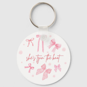 Llavero Diseño de despedida de soltera She's Tying the Kno