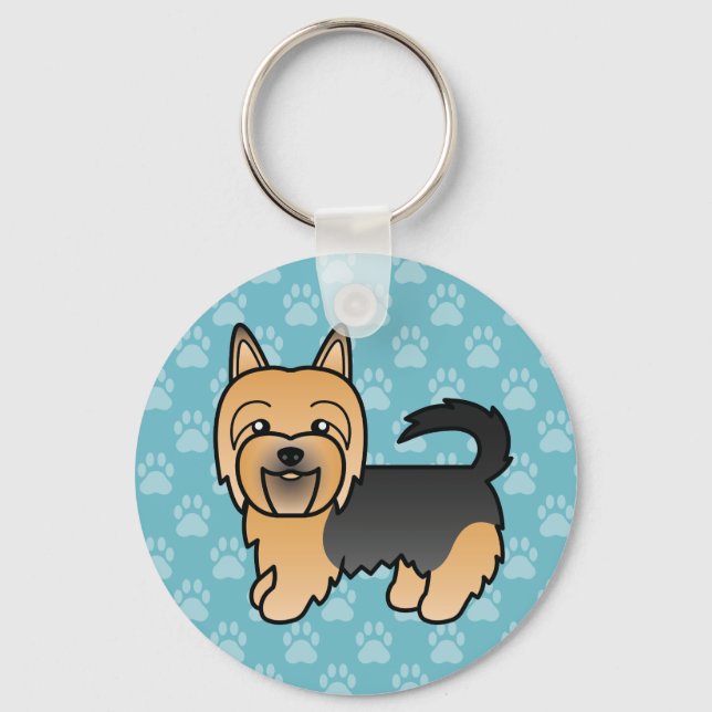 Llavero Diseño de dibujos animados de perro terrier austra (Anverso)