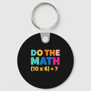 Llavero Diseño de ecuación colorida de matemáticas haz la