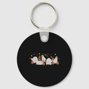 Llavero Diseño de efecto de bordado de gatito femenino de