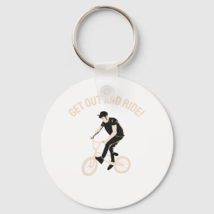 Llavero Diseño de encantador ciclista - ¡Sal y anda en bic