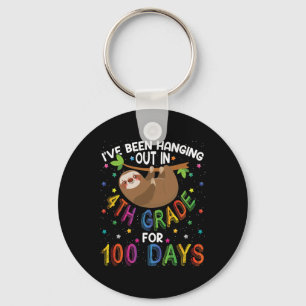 Llavero Diseño De Eslora Escolar - Cuarto Grado 100 Días S