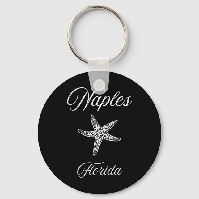 Llavero Diseño de estrella de mar de Naples Fl (Anverso)
