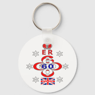 Llavero Diseño de estrellas del Jubilee Real de Queens