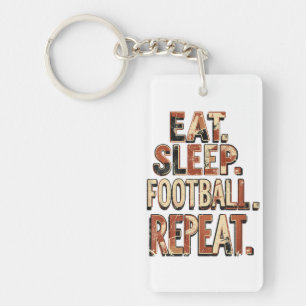 Llavero Diseño de fanático de fútbol clásico Gráfico ret