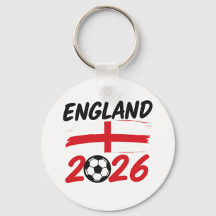 Llavero Diseño de fanático de fútbol de Inglaterra 2026, c