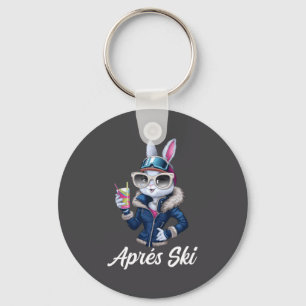 Llavero Diseño de fiesta de gorro de après ski Bunny de es