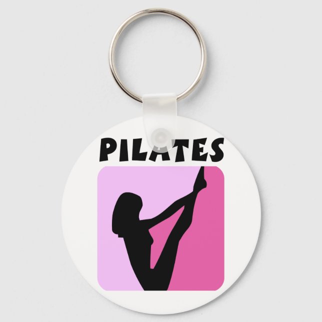 Llavero ¡Diseño de figuras de pilates! (Anverso)
