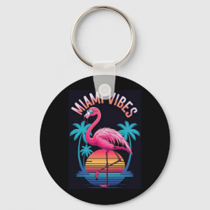 Llavero Diseño de Flamenco de Verano de Vibraciones de Mia