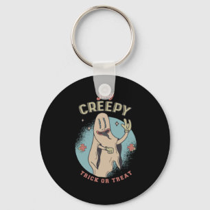 Llavero Diseño de frase de fantasma de Halloween