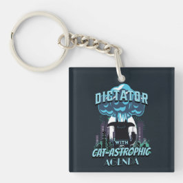 Llavero Diseño de Gato Divertido Catastrófico
