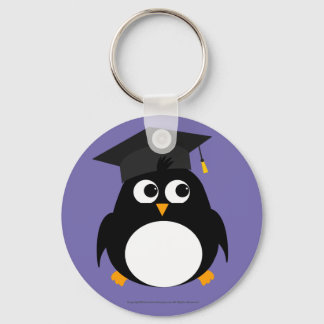 Llavero Diseño de Graduación de Pingüino - Anillo de clave