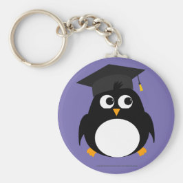 Llavero Diseño de Graduación de Pingüino - Anillo de clave