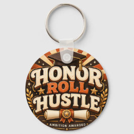 Llavero Diseño de graduación Honor Roll Hustle