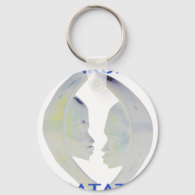 Llavero Diseño de Hakuna Matata para impresión africana (Anverso)