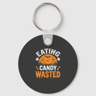 Llavero Diseño de Halloween de comer dulces desperdiciados