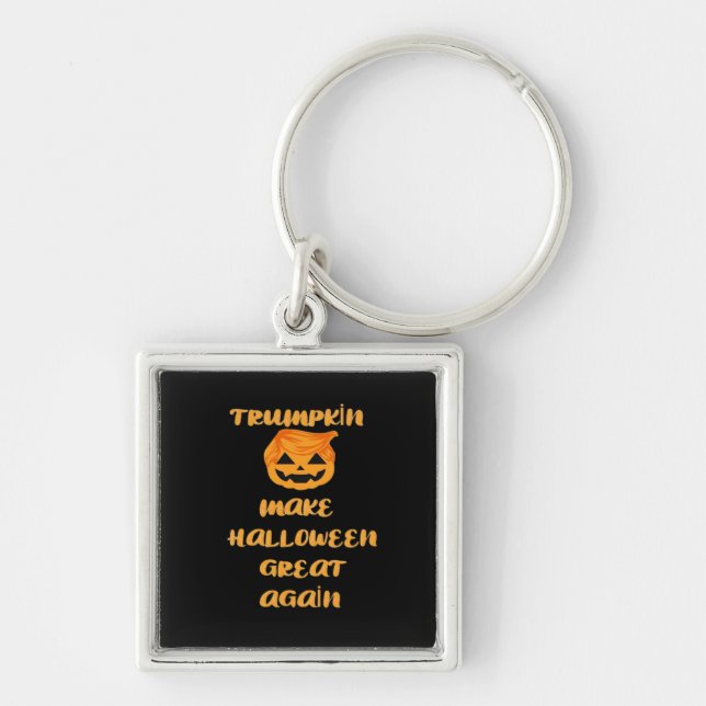 Llavero Diseño de Halloween de la calabaza Trumpkin - Grac (Frente)