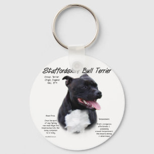 Llavero Diseño de historia de Staffordshire Bull Terrier