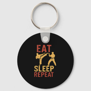 Llavero Diseño de humor de artes marciales de sello de blo
