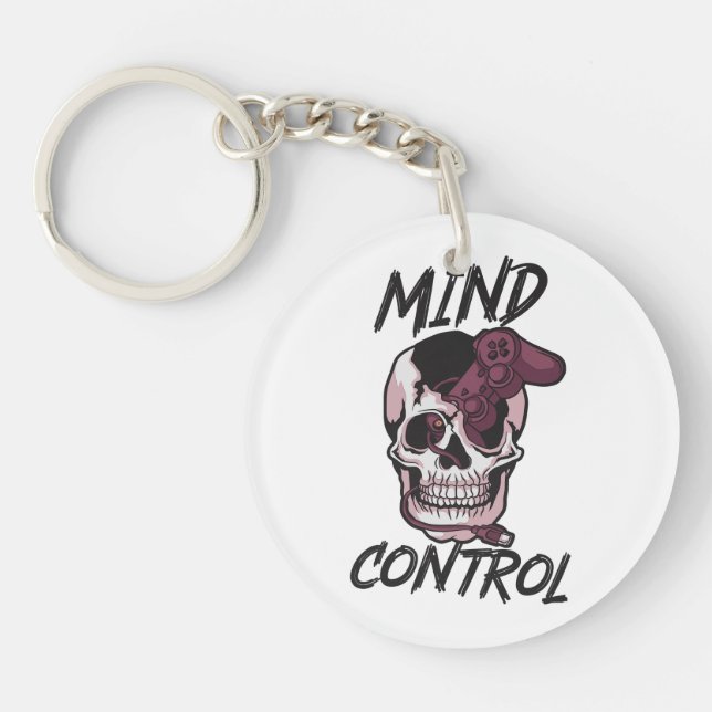Llavero Diseño de juegos de control mental (Frente)