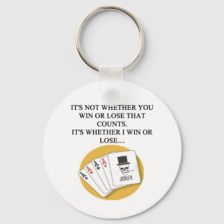 Llavero diseño de jugador de cartas puente de poker divert
