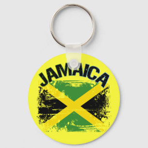 Llavero Diseño de la bandera de Jamaica del estilo del
