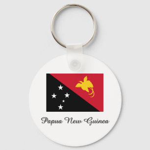 Llavero Diseño de la bandera de Papúa Nueva Guinea