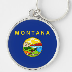 Llavero Diseño de la bandera del estado de Montana