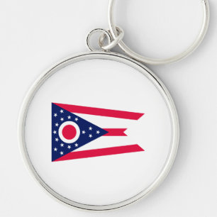 Llavero Diseño de la bandera del estado de Ohio