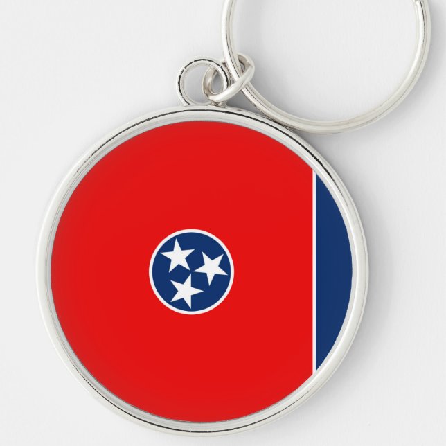 Llavero Diseño de la bandera del estado de Tennessee (Frente)
