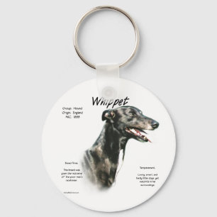 Llavero Diseño de la historia de Whippet