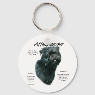 Llavero Diseño de la historia del Affenpinscher
