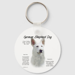 Llavero Diseño de la historia del perro pastor alemán (qué