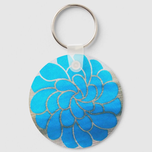 Llavero Diseño de la luna azul (Anverso)