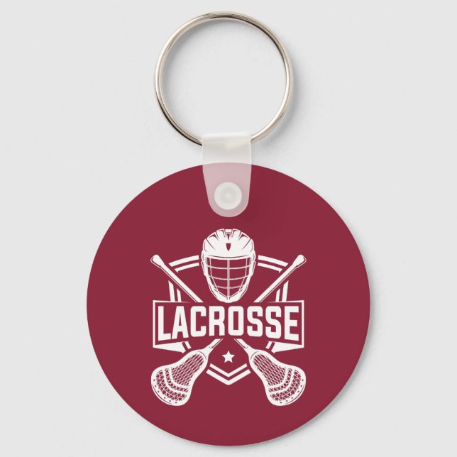 Llavero Diseño de Lacrosse  (Anverso)