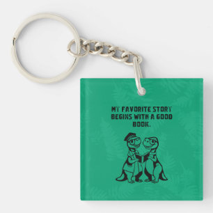 Llavero Diseño de lectura de historias favoritas para aman