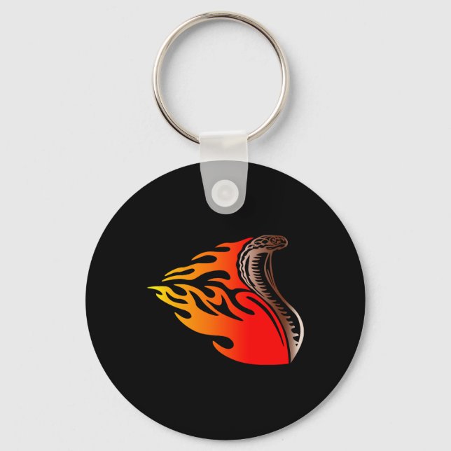 Llavero diseño de llamas de cobra (Anverso)
