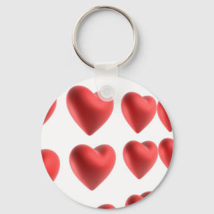 Llavero diseño de los corazones del amor 3D
